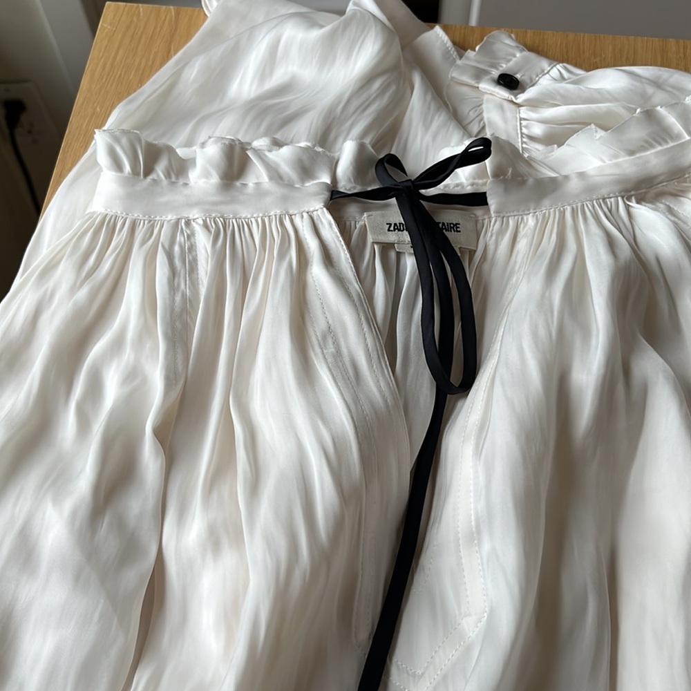 Beautiful zadig Voltaire white silk blouse